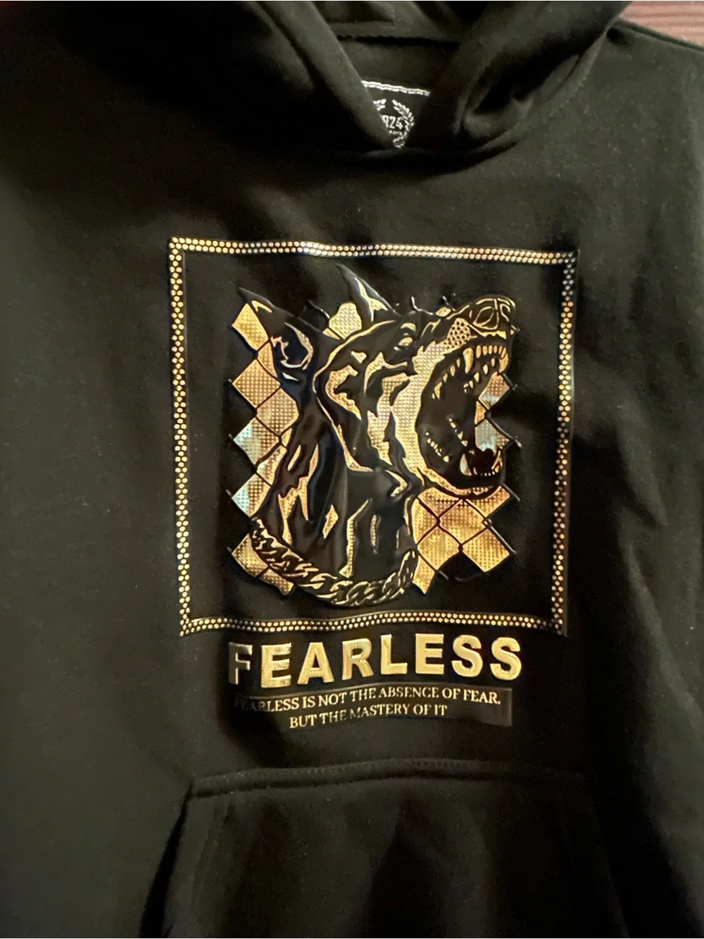 CR-24 Fearless Black Hoodie – Size 10/12 – NWT